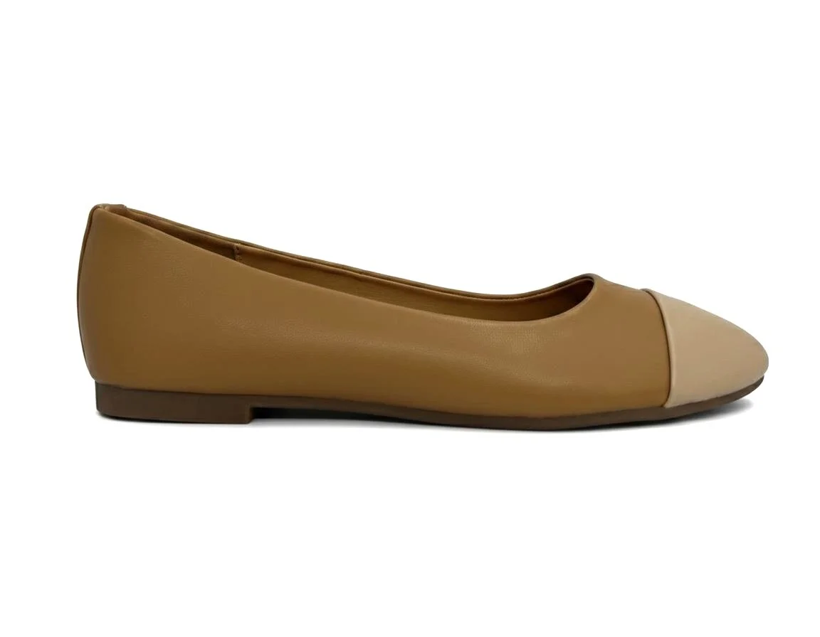 COD. SC102 BAILARINA CAMEL PUNTERA BEIGE