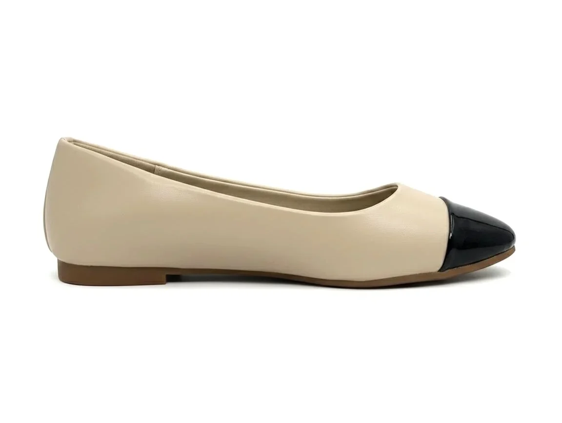 COD. SC101 BAILARINA PUNTERA CHAROL BEIGE