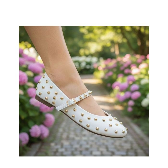 COD.V05 BAILARINA TACHUELAS WHITE